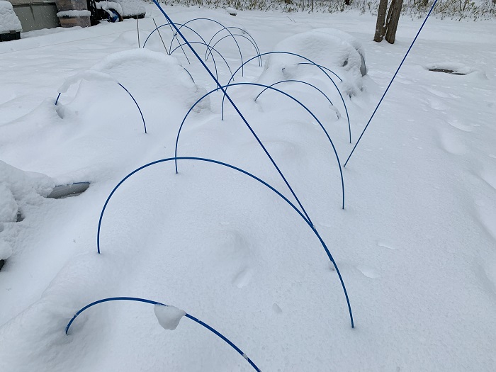 雪で潰れたトンネル