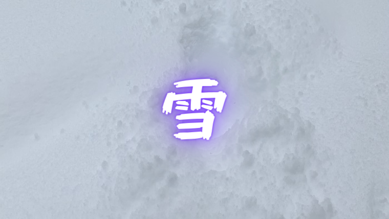 那須の雪