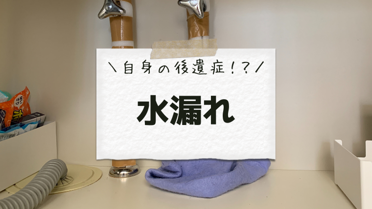 地震の後遺症で水漏れ